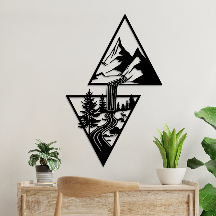 Wallity Cassade Accesorio Decorativo de Pared de Metal Negro Wallity Cassade Accesorio Decorativo de Pared de Metal Negro